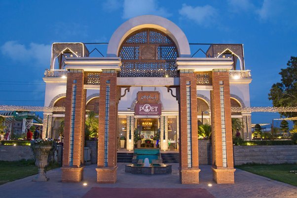 Entrance of Best Restaurant in Lahore, Poet Boutique Restaurant