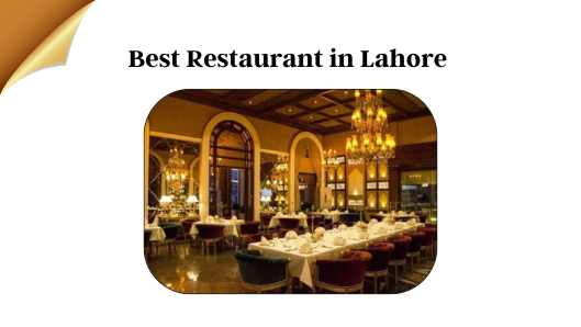 Best restaurant in lahore