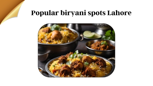 Popular Biryani Spots in Lahore